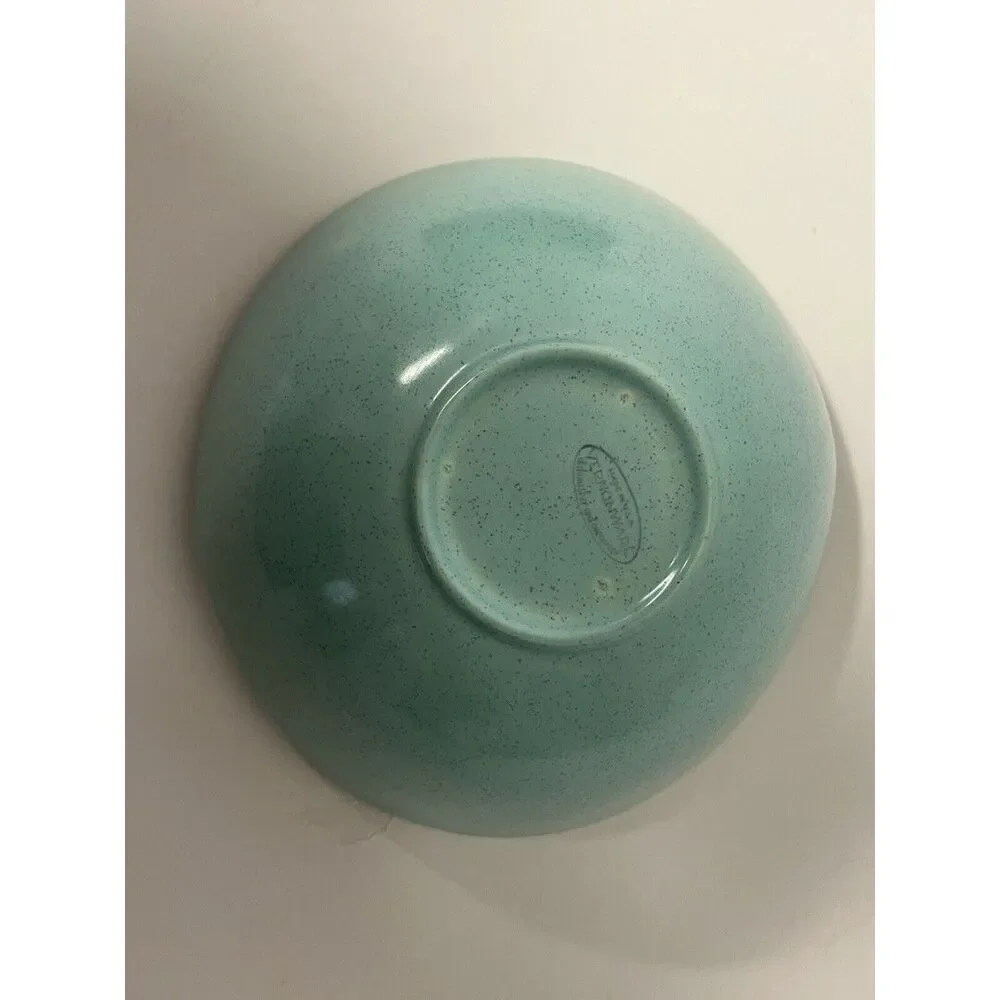Vintage Vernon Ware Divided Bowl MCM Atomic Heavenly Days Dip Blue Retro Atomic